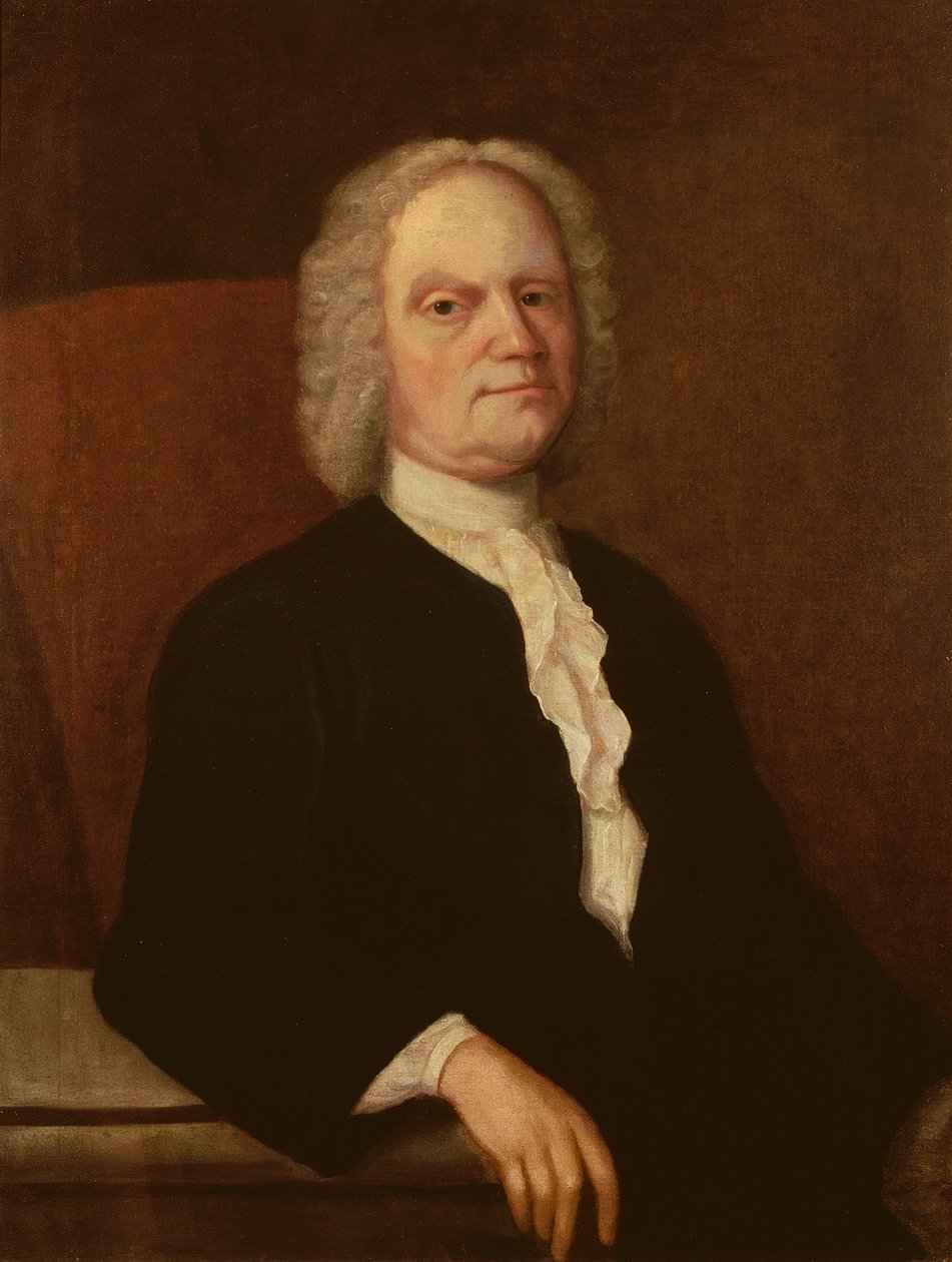 Selvportrett, ca. 1740 av Gustavus Hesselius