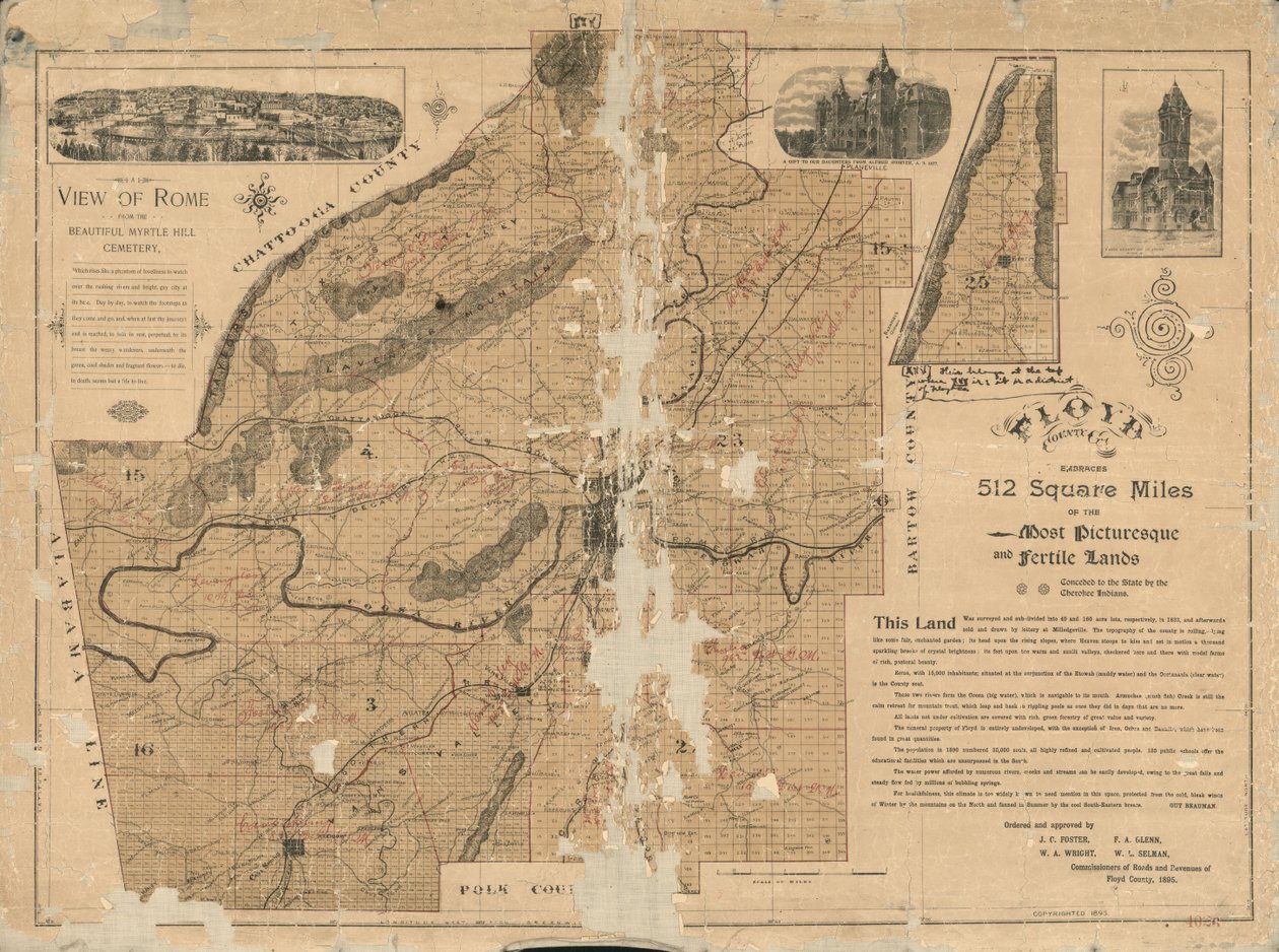 Floyd County, Ga. omfavner 512 kvadratkilometer av de mest pittoreske og fruktbare landene, innrømmet til staten Cherokee-indianerne av Guy Beauman
