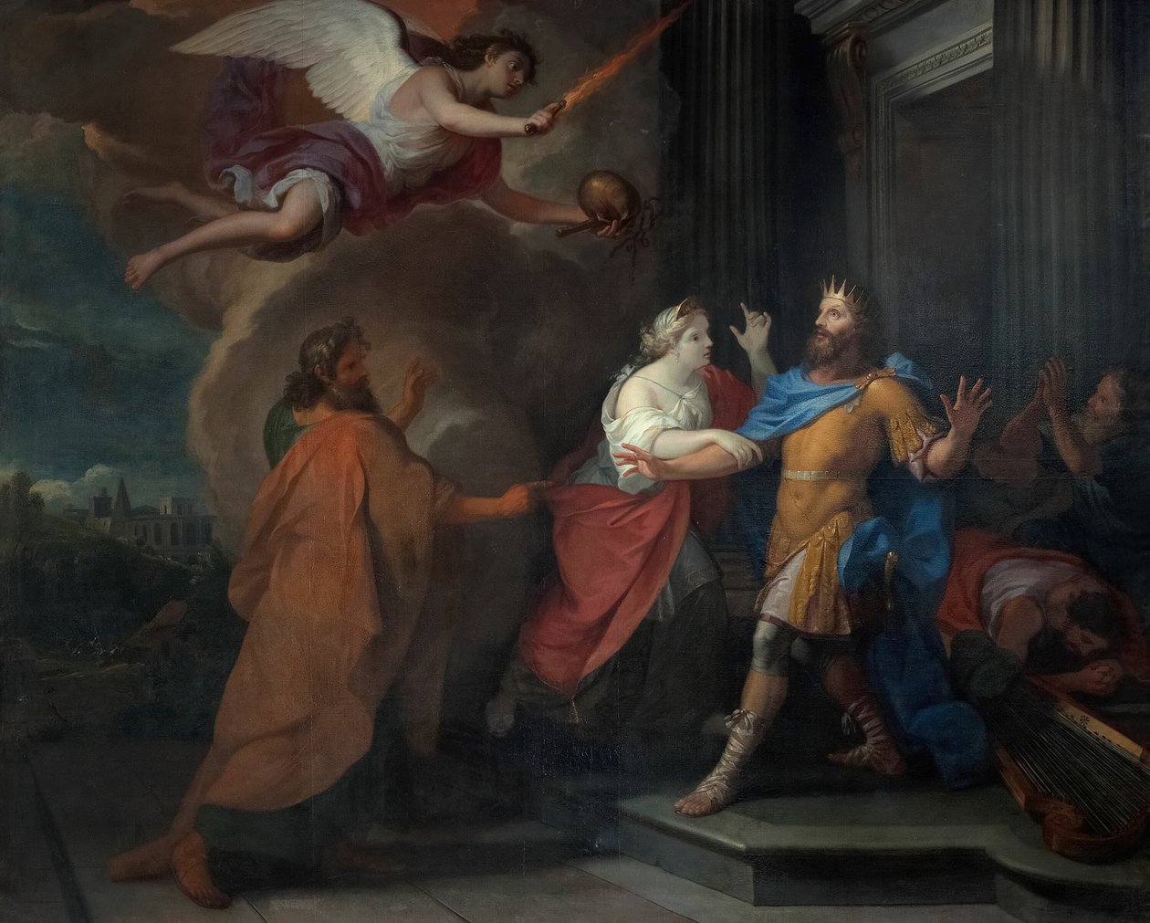Pesten under Davids regjeringstid, 16751700. av Guy Louis Vernansal