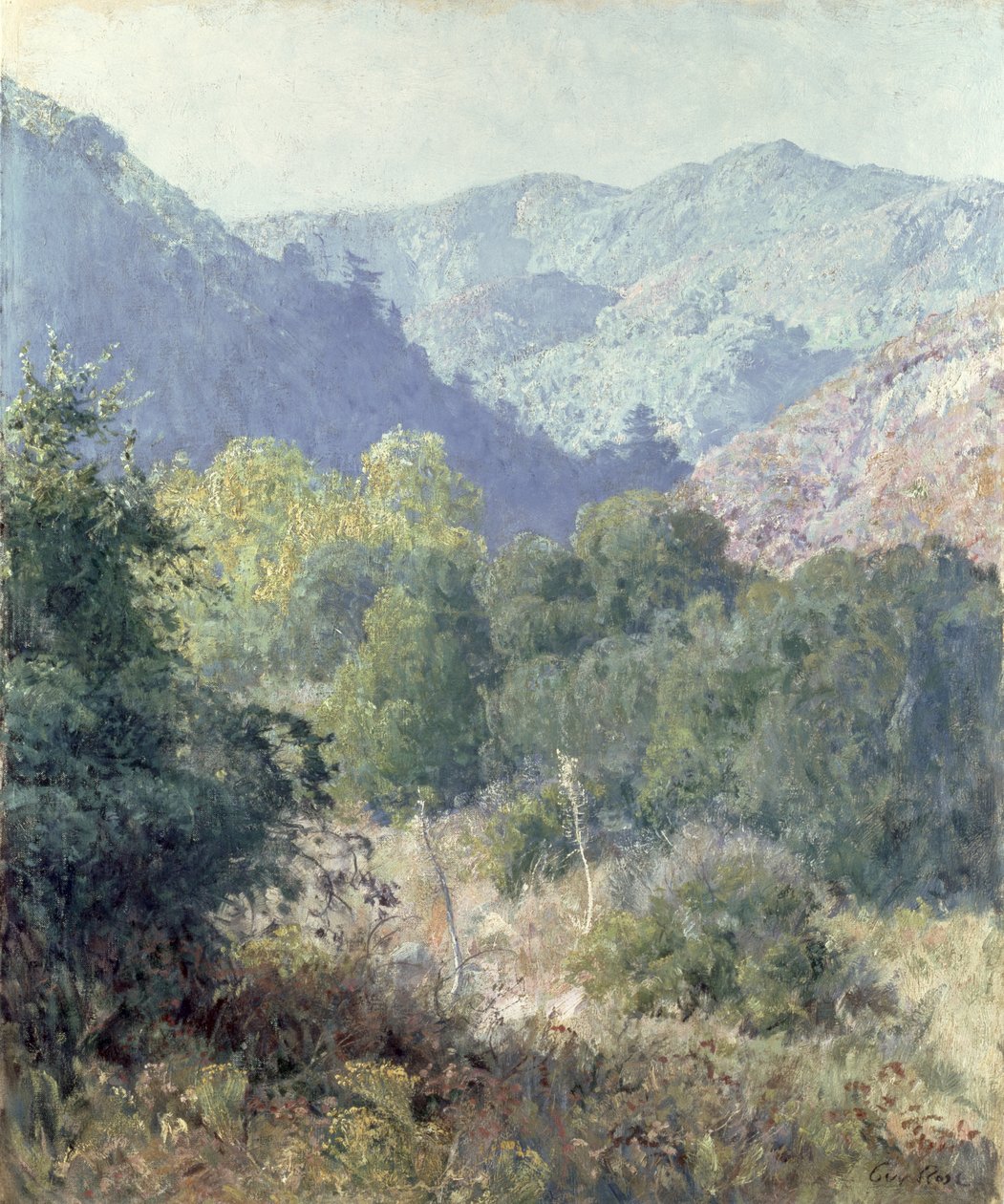 Utsikt over San Gabriel-fjellene av Guy Rose