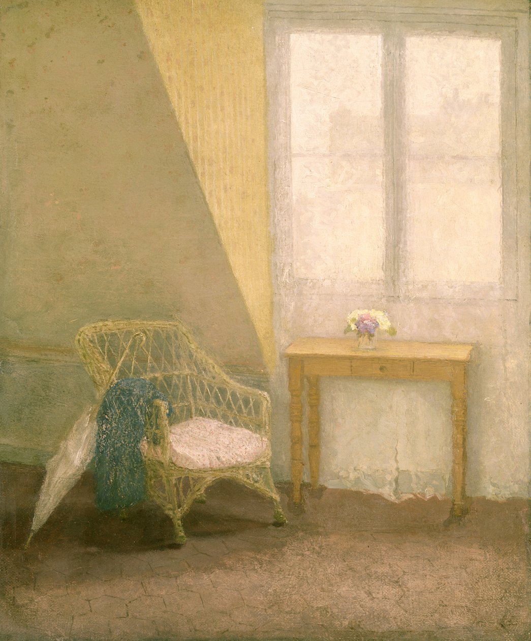 Et hjørne av kunstnerens rom, Paris, ca. 1907-09 av Gwen John