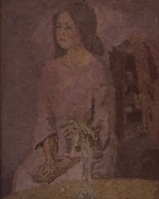 Pike i Rose, ca. 1918 av Gwen John