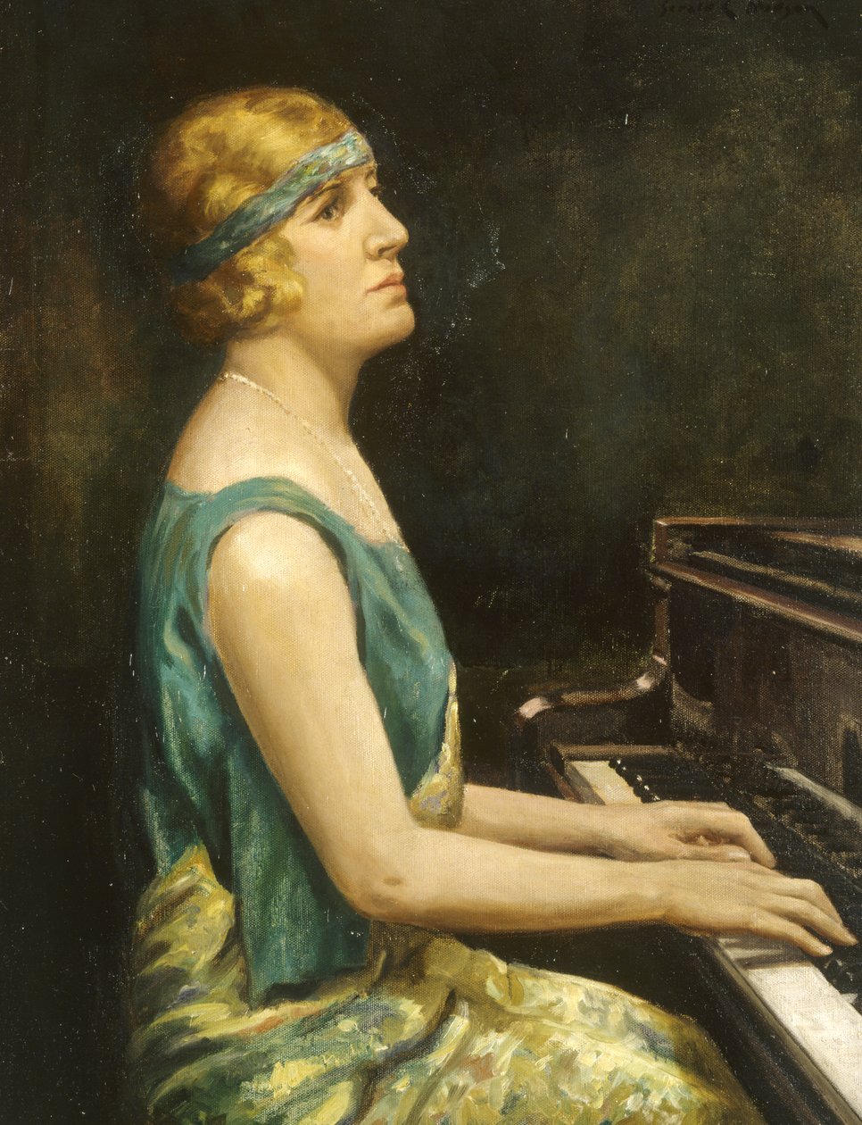 Marie Novello (olje på lerret) av Gwynedd M. Hudson