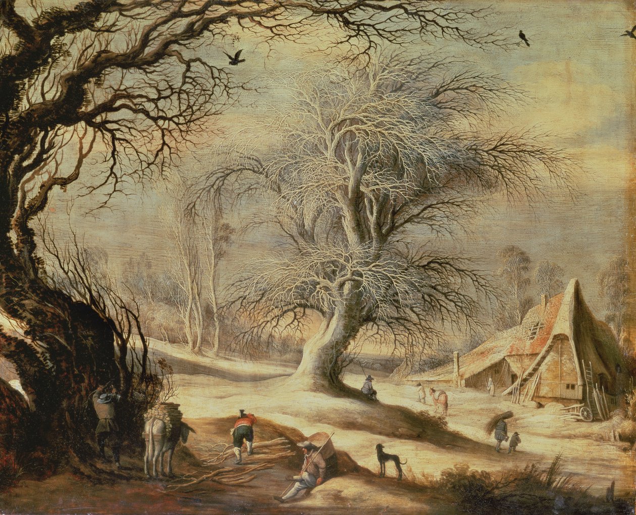 Vinterlandskap av Gysbrecht Lytens or Leytens