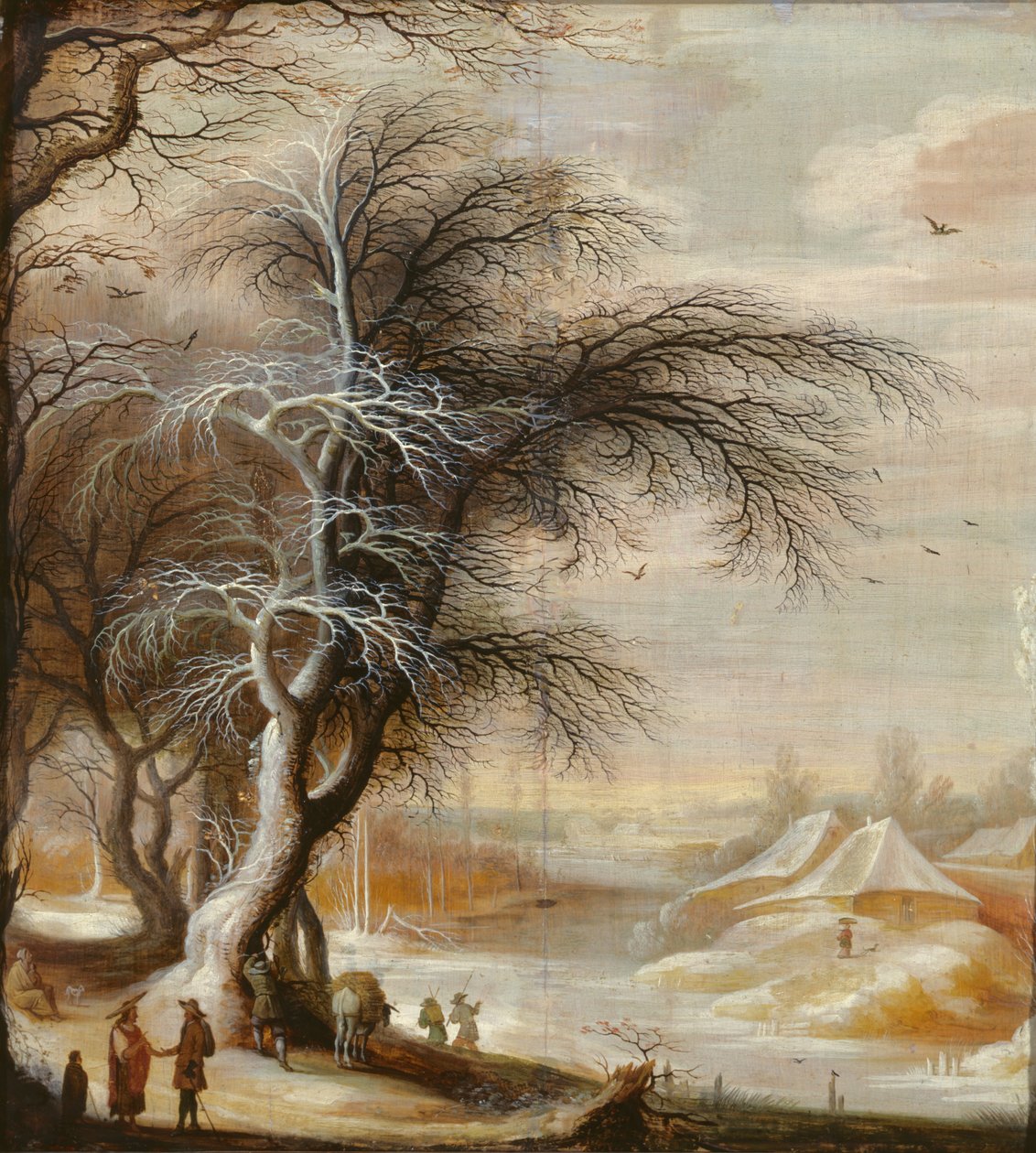 Vinterlandskap av Gysbrecht Lytens or Leytens