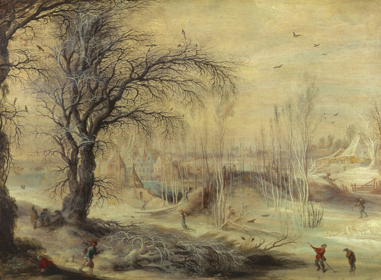 Vinterscene av Gysbrecht Lytens or Leytens