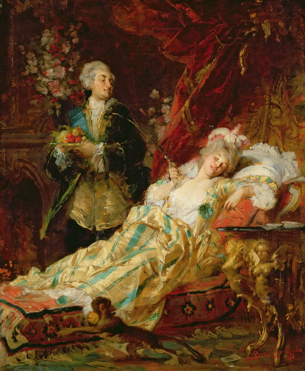 Louis XV og Madame Dubarry av Gyula Benczúr