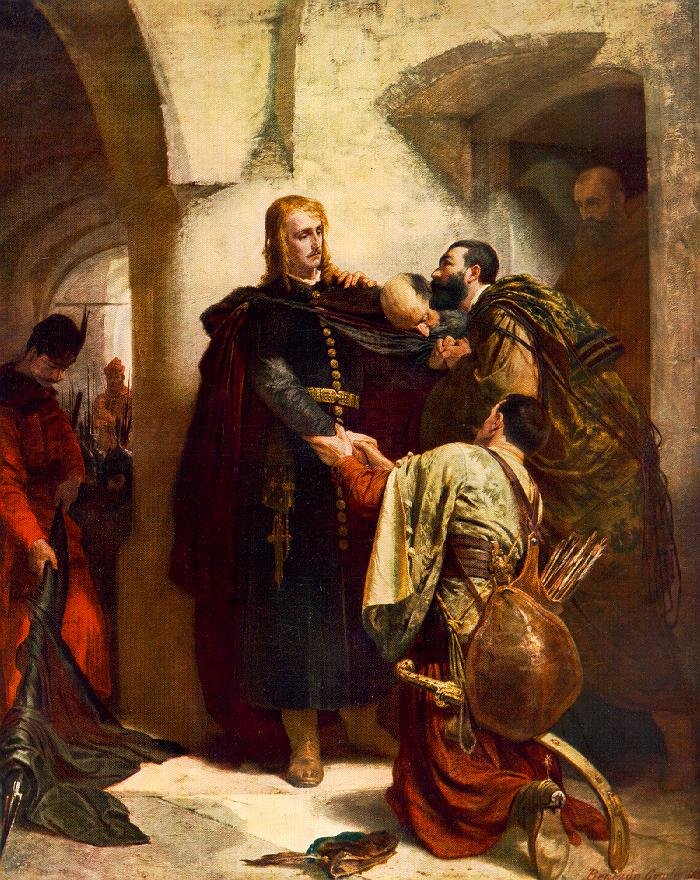 Hunyadi Laszlo bucsujaLaszlo Hunyadis Farvel av Gyula Benczúr
