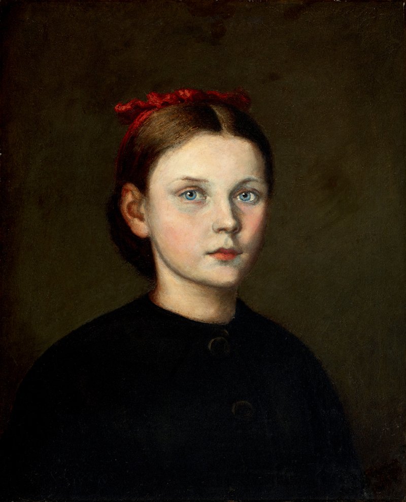 Portrett av Etelka Benczur Portrett av en ung jente av Gyula Benczúr