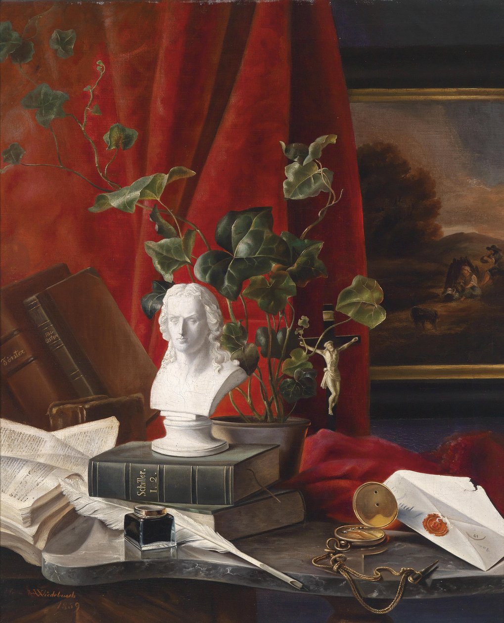 Hyllest til Friedrich Schiller av H. Wiedebusch