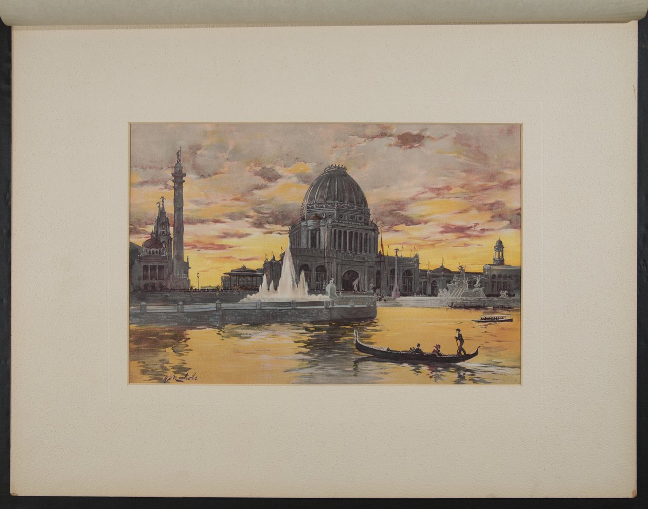 Administrasjonsbygg, kveldseffekt av H.D. Nichols