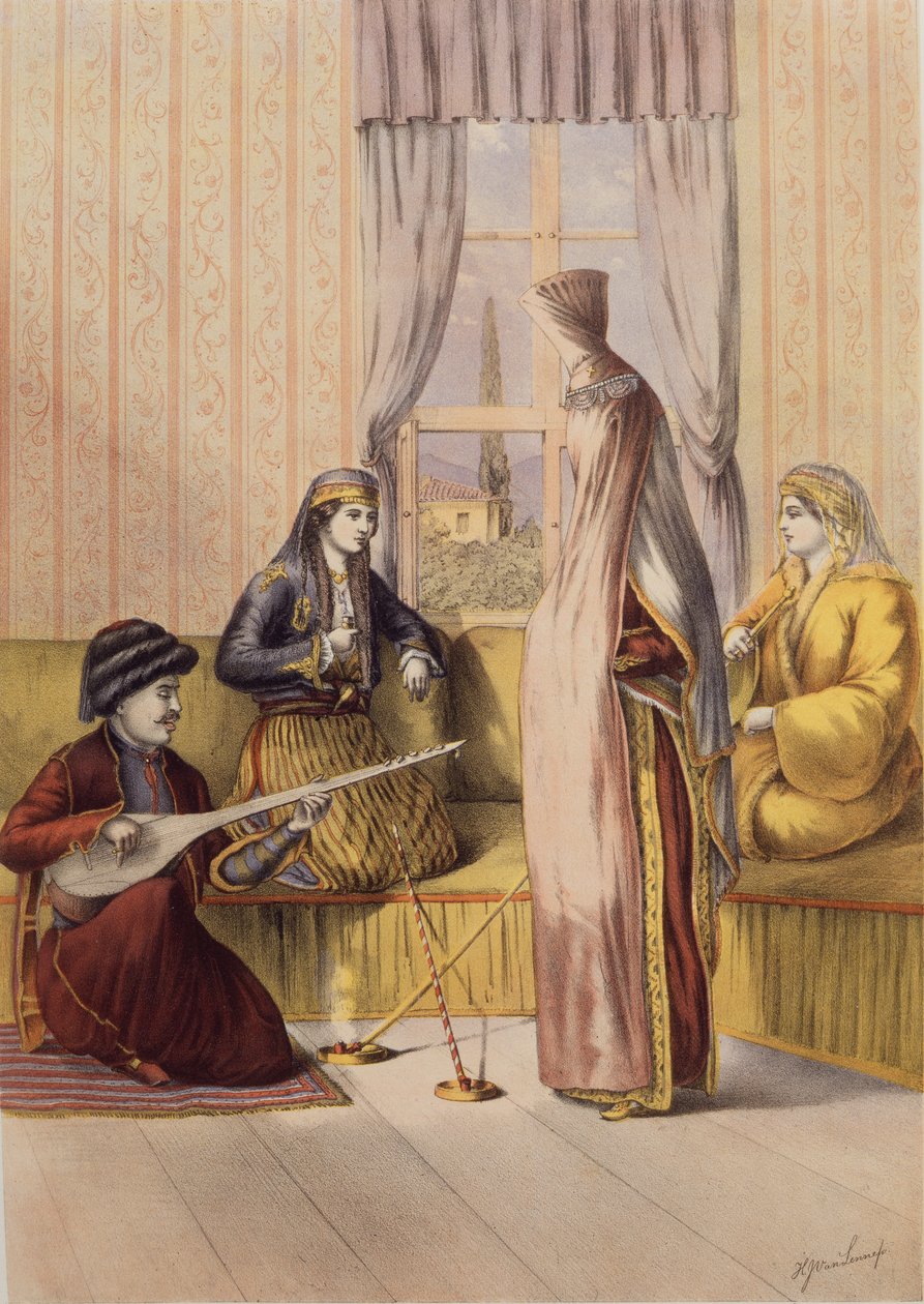 En armensk brud, gravert av Charles Parsons, 1862 av H.J. van Lennep