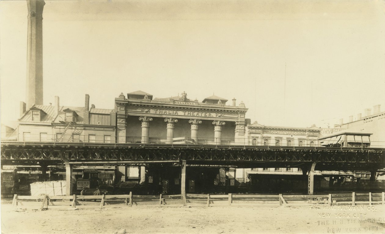 Thalia Theatre, før det ble ødelagt i 1929, ca. 1908 (bw-bilde) av H.N. Tiemann