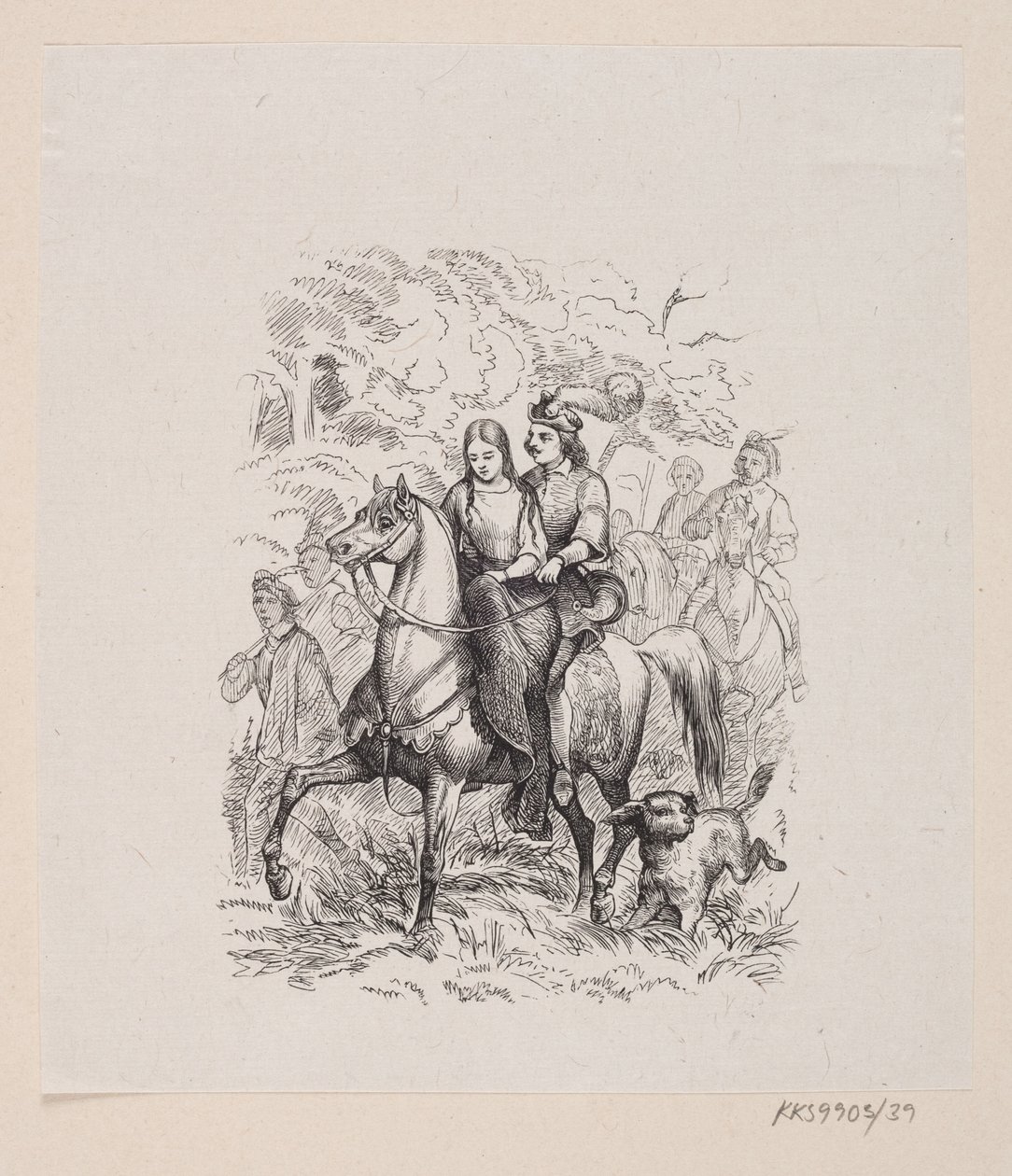 Illustrasjon til "De ville svanene" i H.C. Andersen, "Eventyr og historier", bind 1 av H.P. Hansen