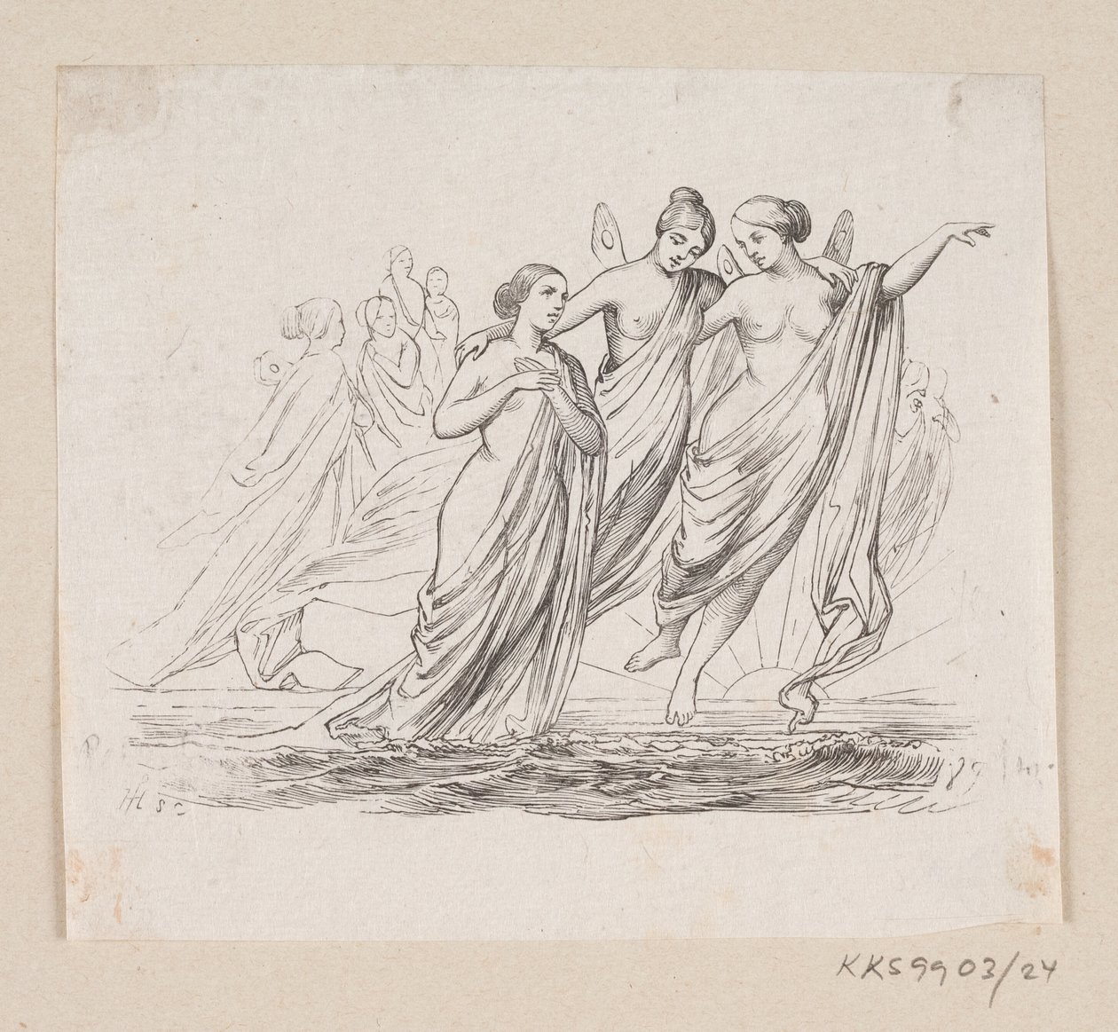 Illustrasjon til "Den lille havfruen" i H.C. Andersen, "Eventyr og historier", bind 1 av H.P. Hansen