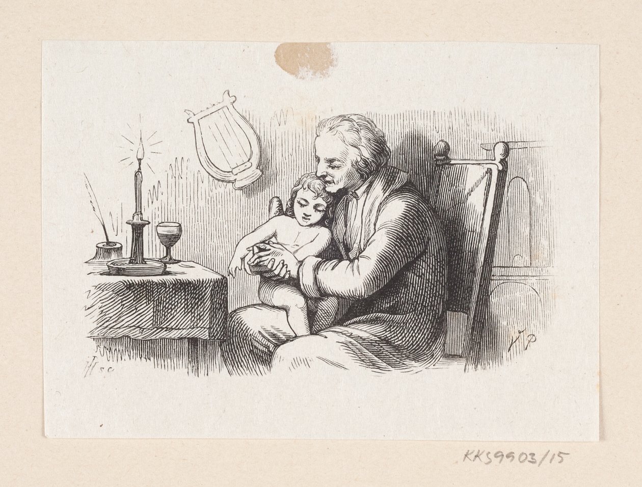 Illustrasjon til «The Naughty Boy» i H.C. Andersen, "Eventyr og historier", bind 1 av H.P. Hansen