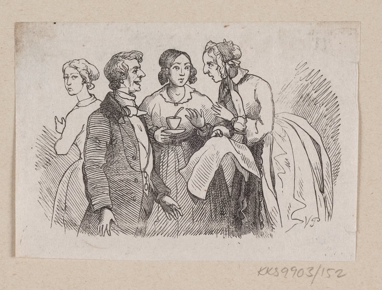 Illustrasjon for «Det er sant» i H.C. Andersen, "Eventyr og historier", bind 2 av H.P. Hansen