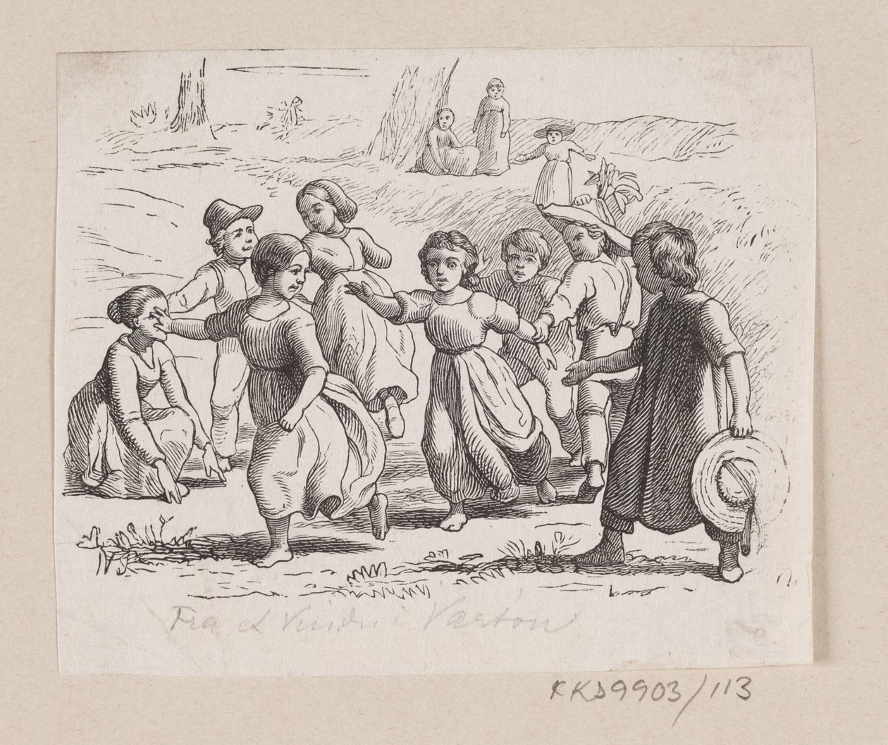 Illustrasjon for "Fra et vindu i Vartou" i HC Andersen, "Eventyr og historier", bind 2 av H.P. Hansen