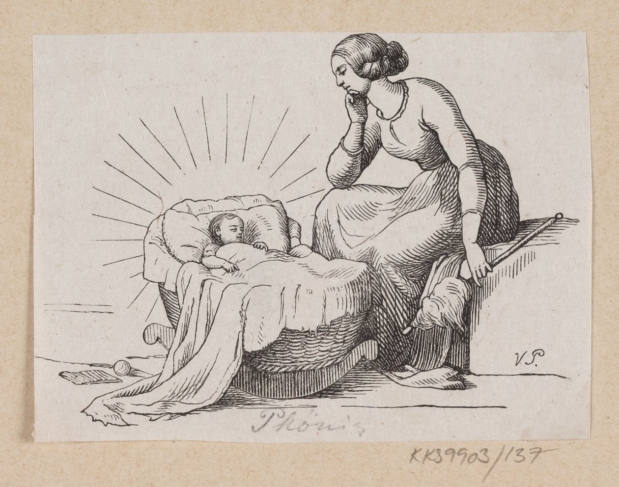 Illustrasjon for "Phoenix Bird" i H.C. Andersen, "Eventyr og historier", bind 2 av H.P. Hansen