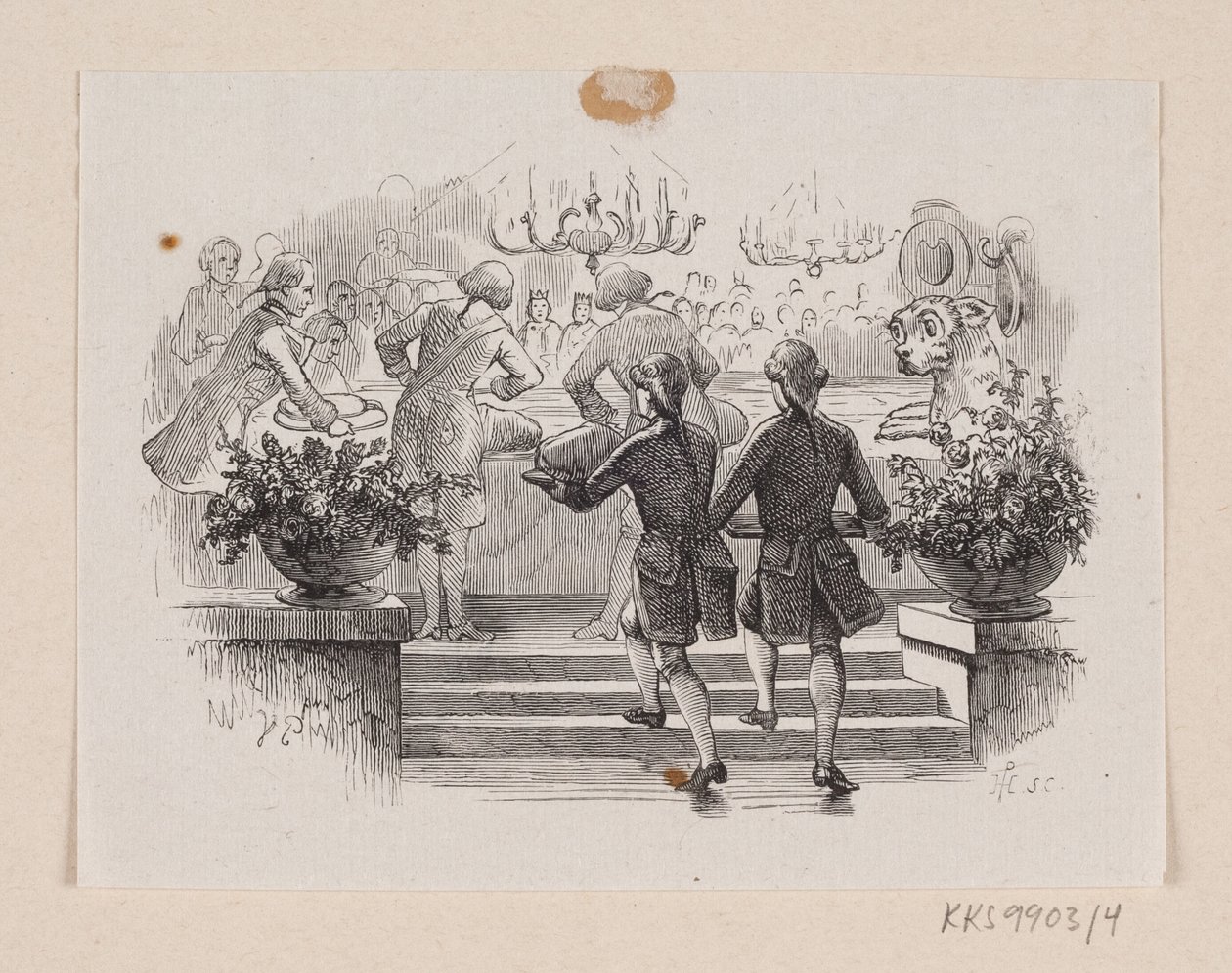Illustrasjon til "Fyrverkeri" i H.C. Andersen, "Eventyr og historier", bind 1 av H.P. Hansen