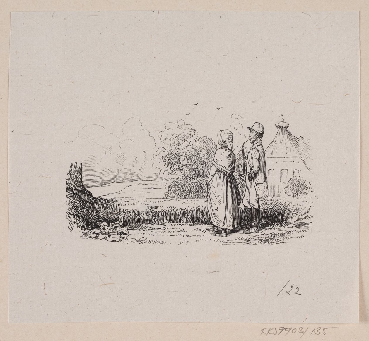 Illustrasjon til «Høren» i H.C. Andersen, "Eventyr og historier", bind 2 av H.P. Hansen
