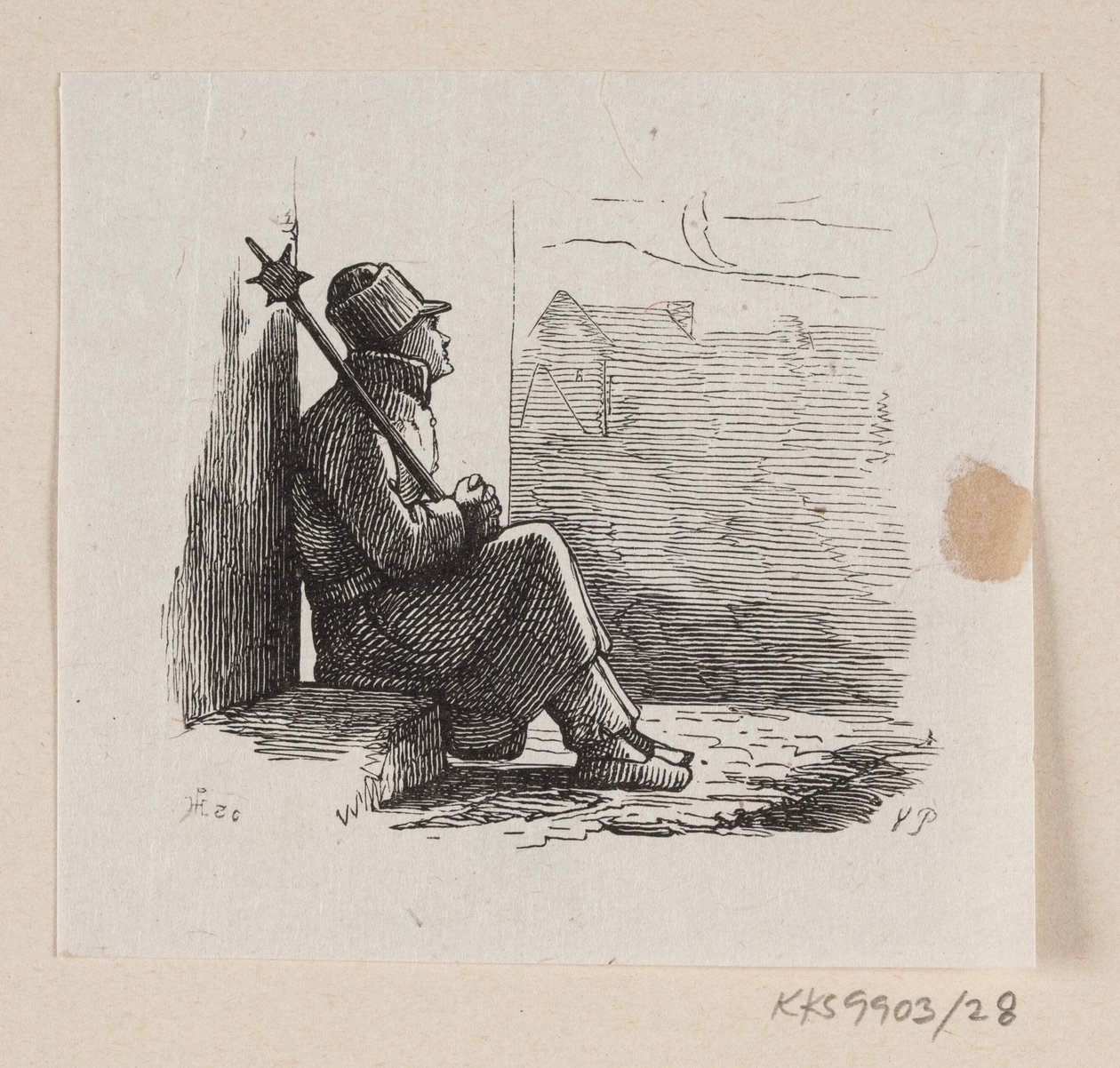 Illustrasjon til "Lykkens Kalosker" i HC Andersen, "Eventyr og historier", bind 1 av H.P. Hansen