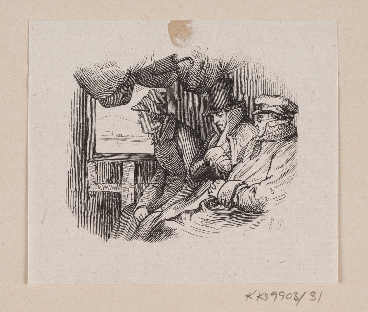 Illustrasjon til "Lykkens Kalosker" i H.C. Andersen, "Eventyr og historier", bind 1 av H.P. Hansen
