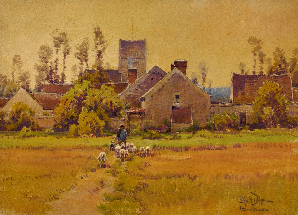 French Village, sent på 1800-tallet - begynnelsen av 1900-tallet. av H. Anthony Dyer