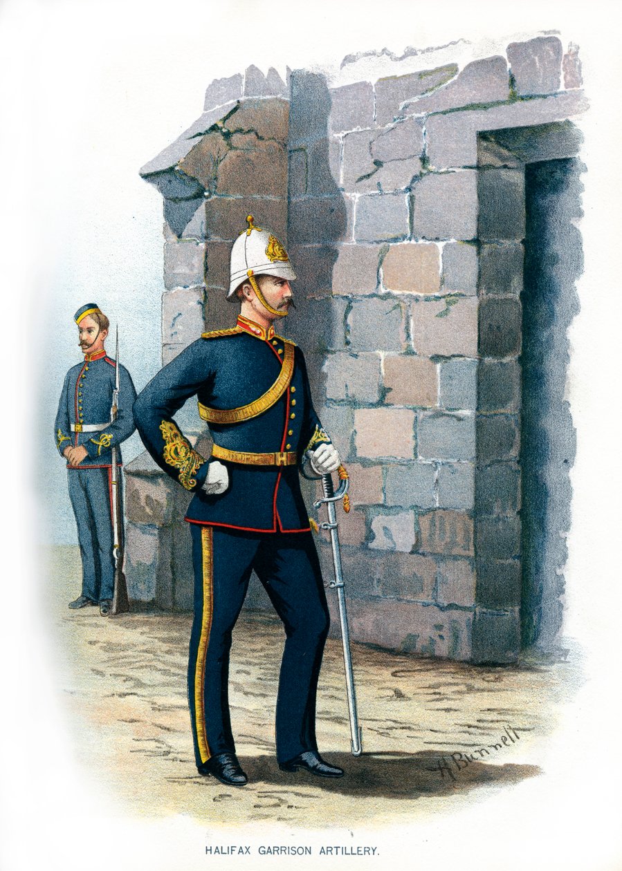 Halifax Garnison Artillery, c1890. av H. Bunnett