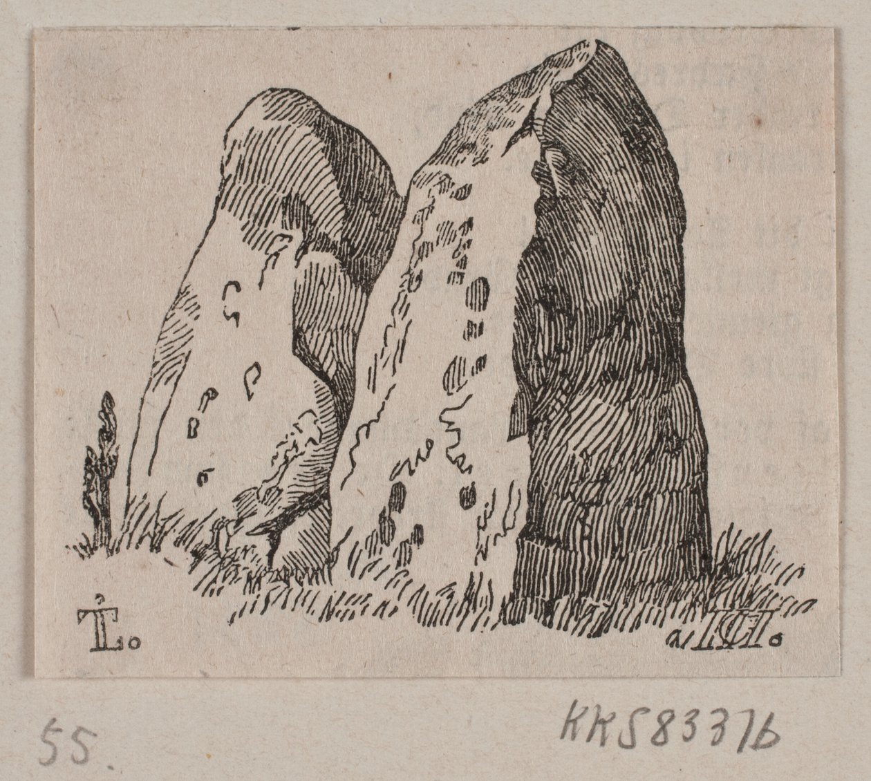 Illustrasjon for "Stone Monuments" av H. C. Henneberg