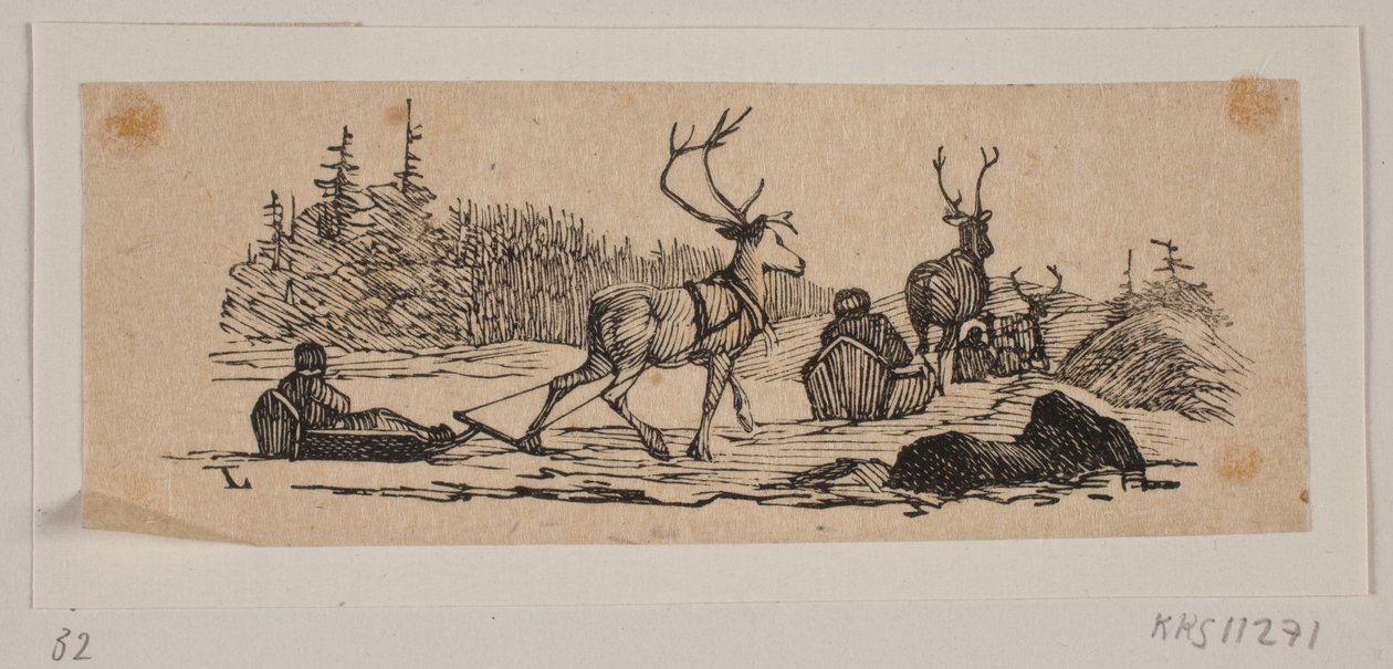 Kanefart med reinsdyr av H. C. Henneberg