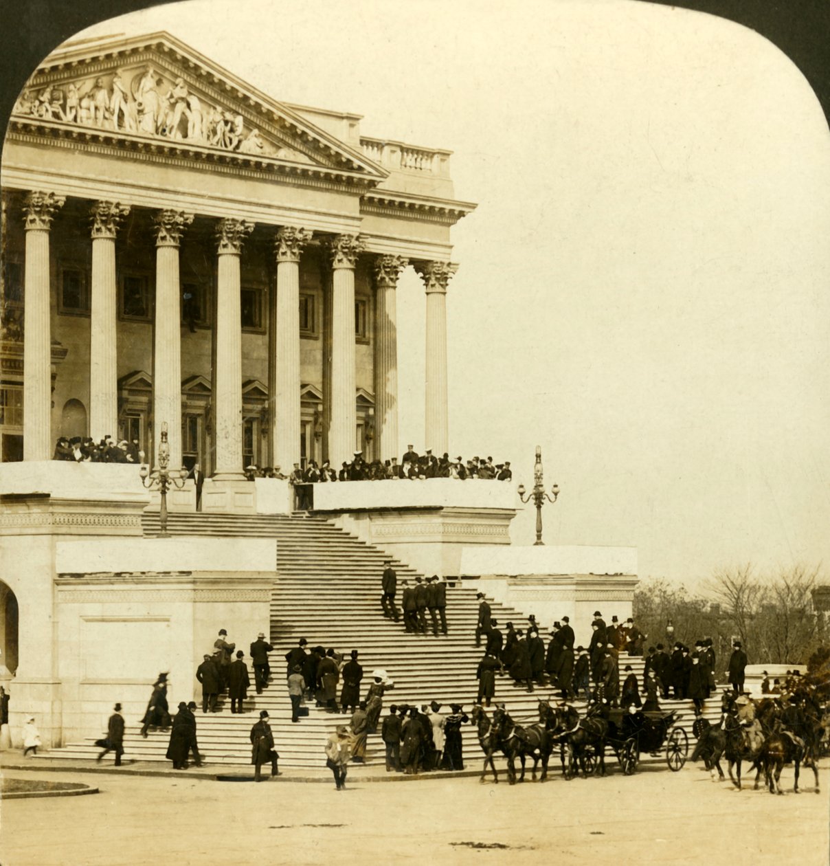 Ankomst til Capitol...Innvielsen av Roosevelt, Washington, 1905. av H. C. White