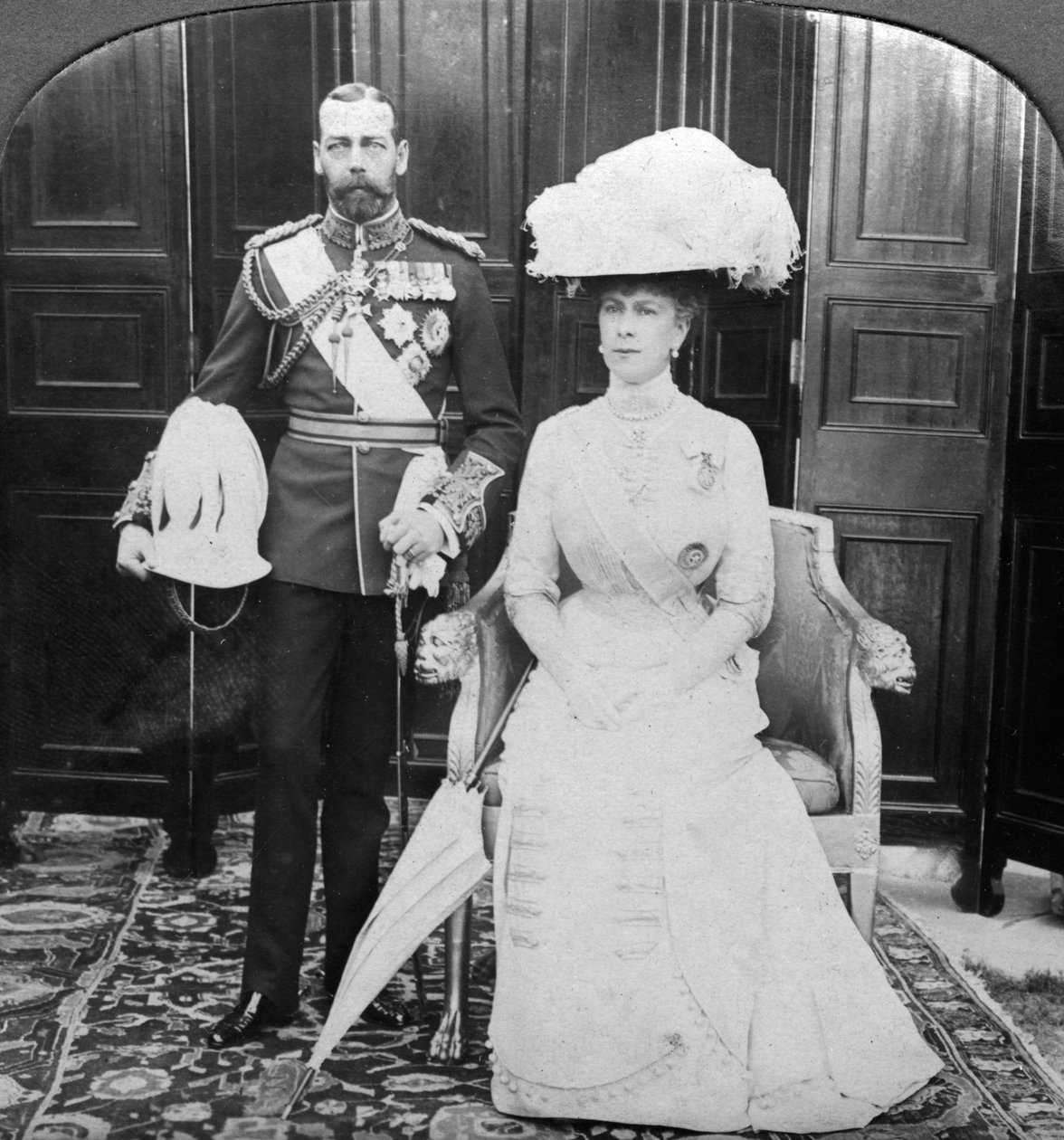 Kong George V 1865-1935 og Queen Mary 1867-1953, tidlig på 1900-tallet. av H. D. Girdwood