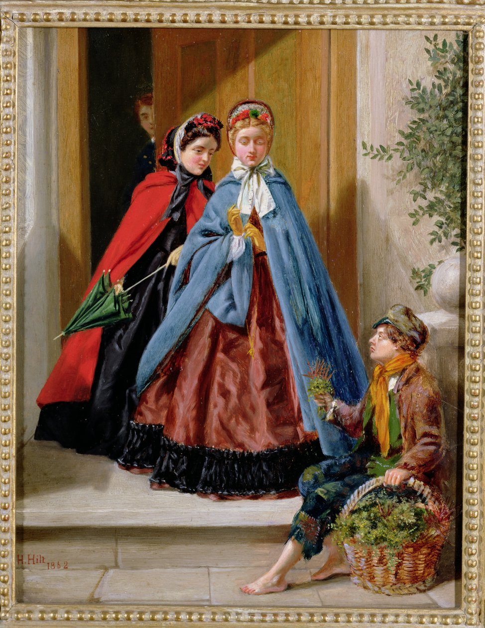 Blomsterselgeren, 1862 av H. Hilt