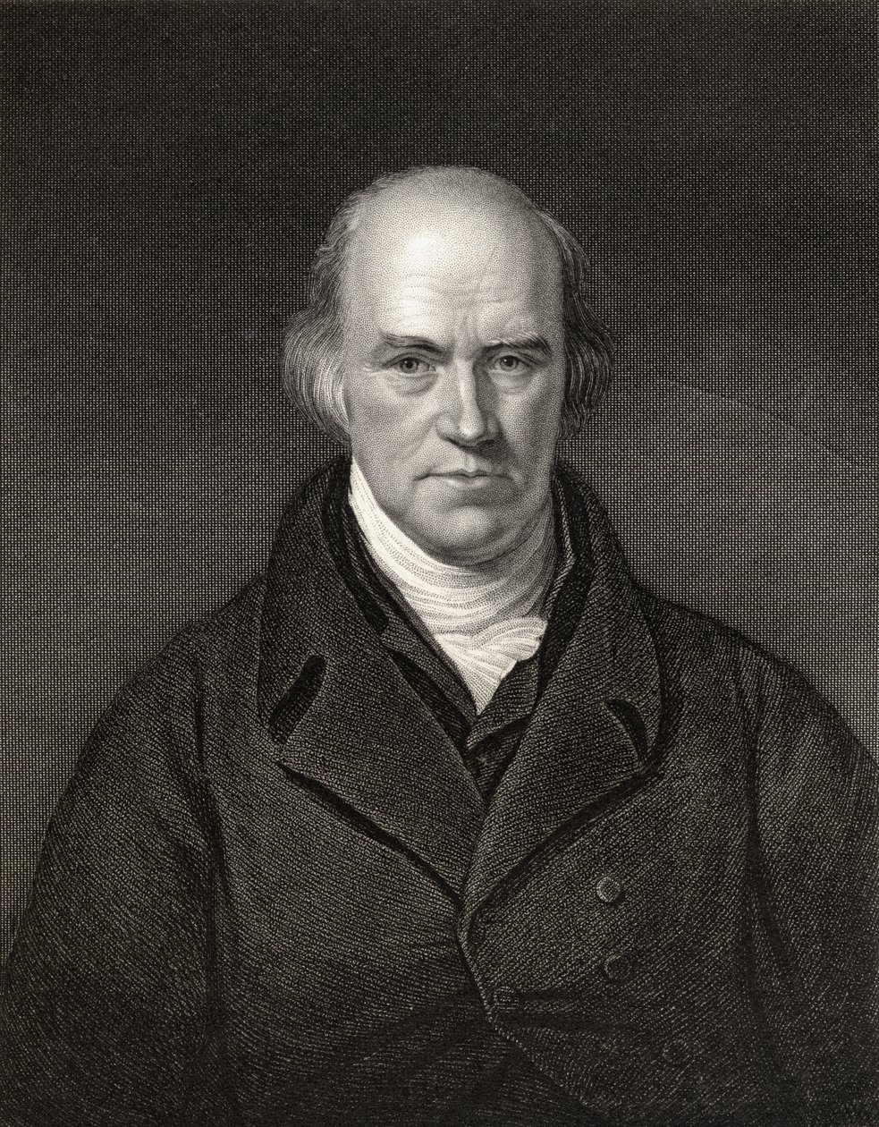 Davies Gilbert, president for Royal Society, gravert av J. Thompson, fra 