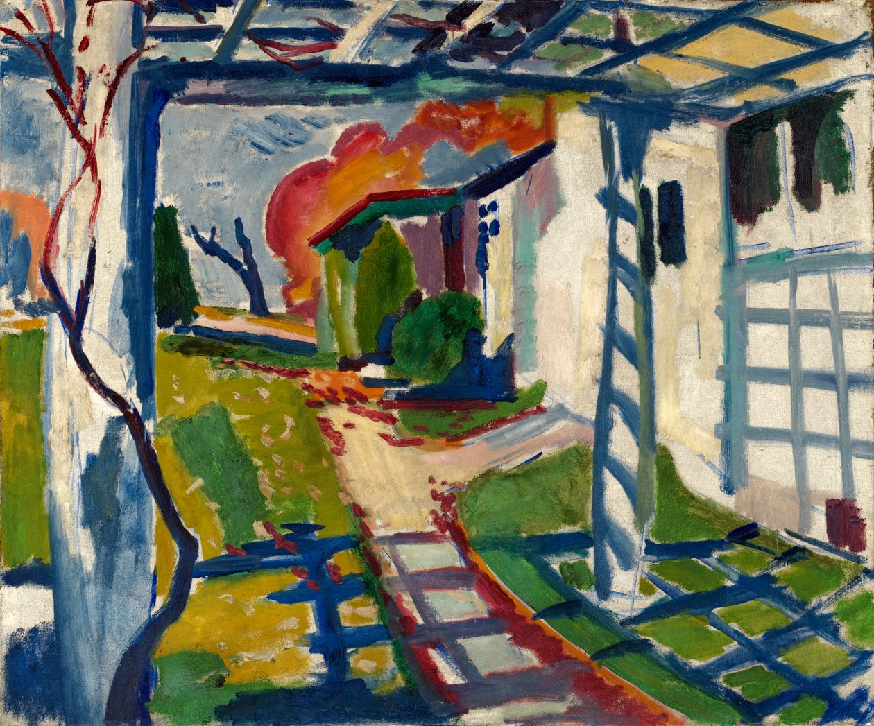 Grape Arbor, ca. 1915. av H Lyman Sayen