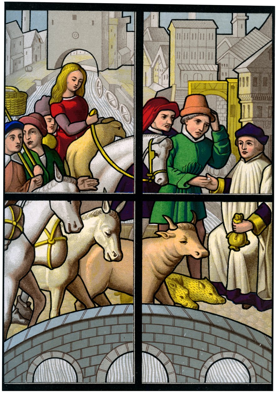 Bompengebro, 1400-tallet 1849. av H. Moulin