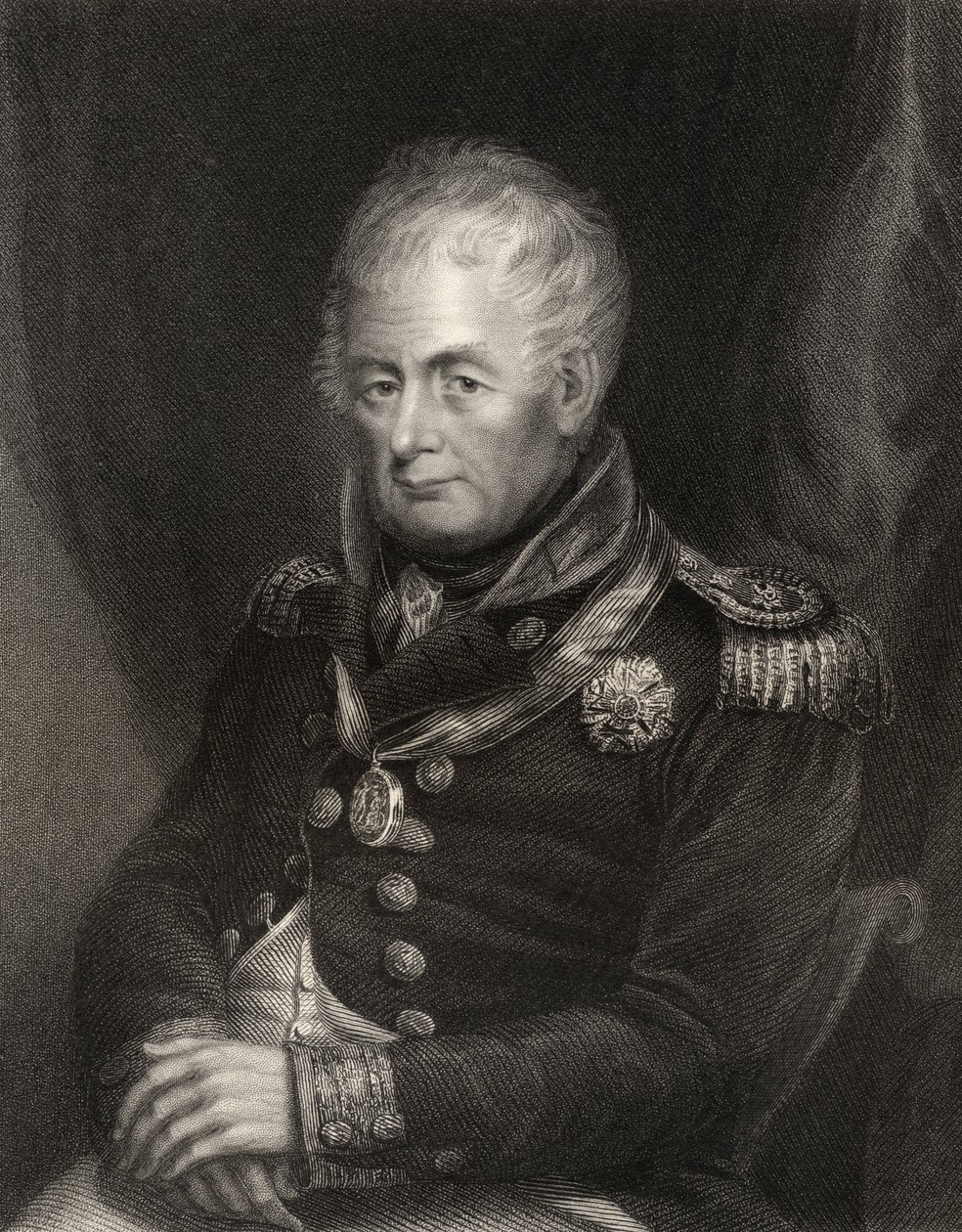 Admiral William Carnegie, gravert av Henry Cook, fra 