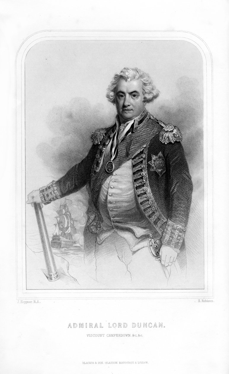Adam Duncan, Viscount Duncan fra Camperdown, offiser i den skotske marinen, 1870. av H. Robinson