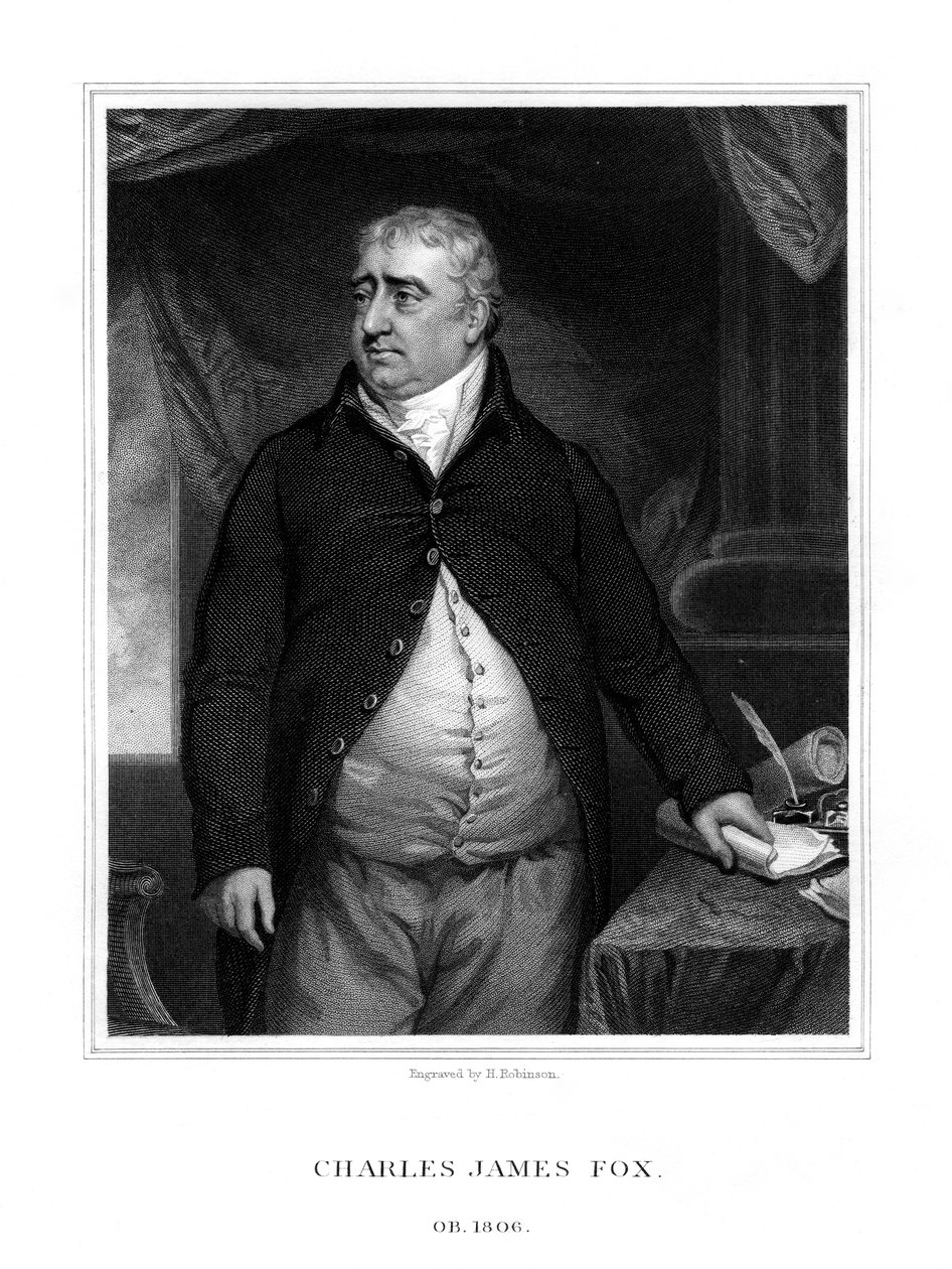 Charles James Fox , britisk politiker, 1833. av H. Robinson