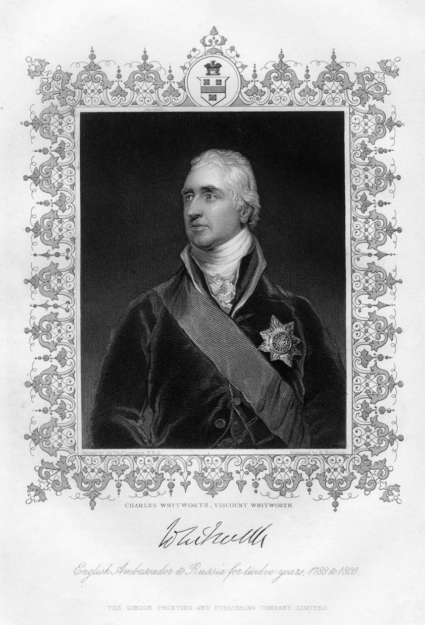 Charles Whitworth, Viscount Whitworth, 1800-tallet av H. Robinson