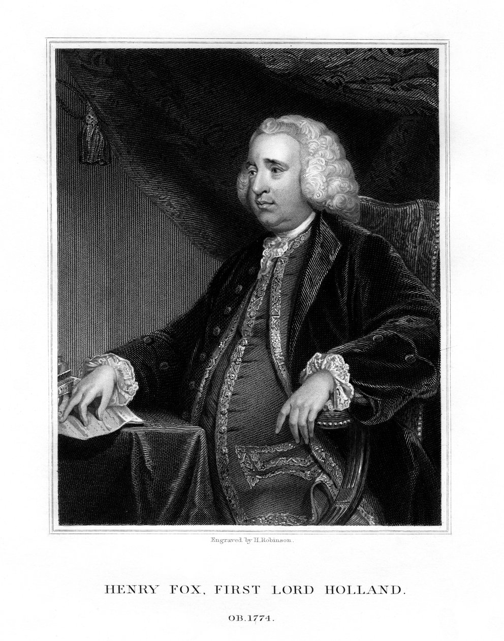 Henry Fox, 1st Baron Holland, Whig-statsmann, 1832. av H. Robinson