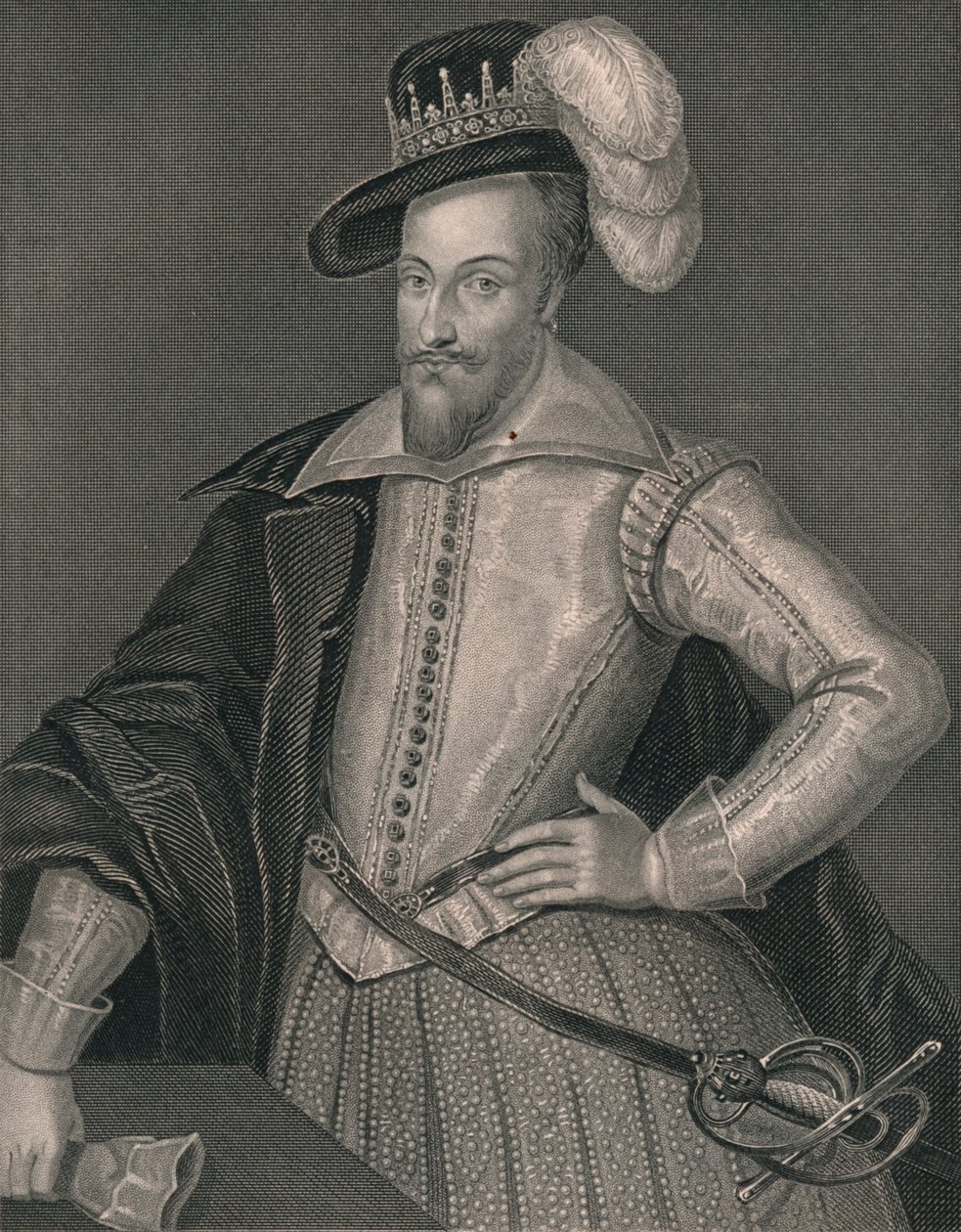 Henry Somerset, første markis av Worcester, tidlig på midten av 1800-tallet. av H. Robinson