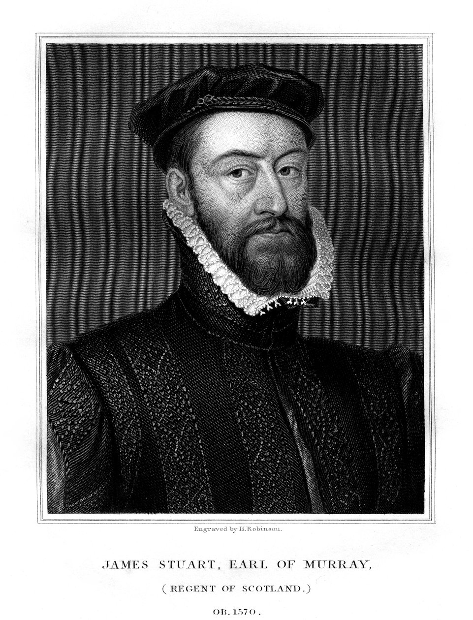 James Stewart, 1. jarl av Moray, regent av Skottland, 1827. av H. Robinson