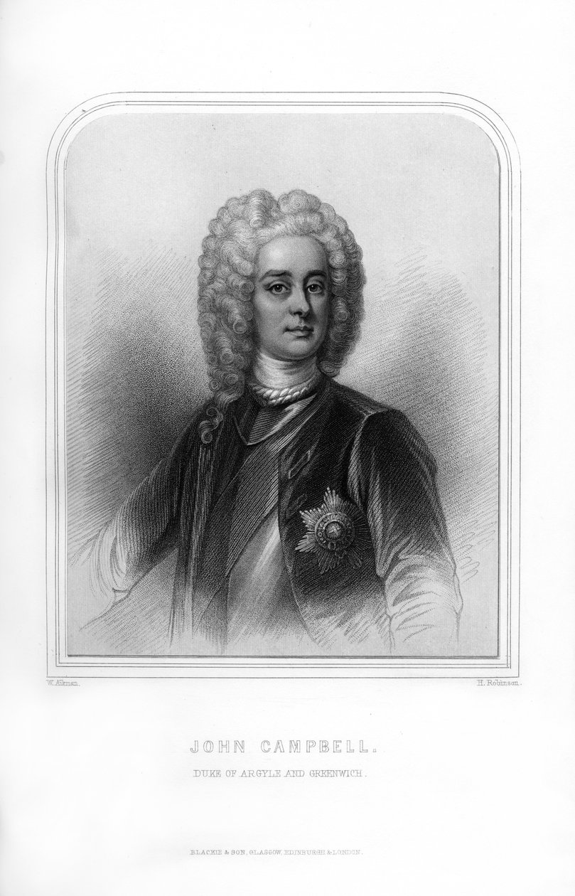 John Campbell, hertug av Argyll og Greenwich, skotsk soldat og statsmann, 1870. av H. Robinson