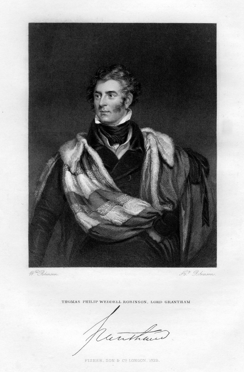 Thomas Philip Weddell Robinson, Lord Grantham, 1829 av H. Robinson