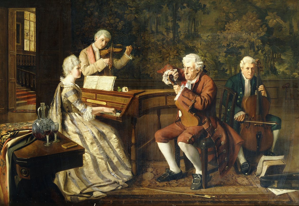 Musikerne, 1884 av H. W. Jennings Brown