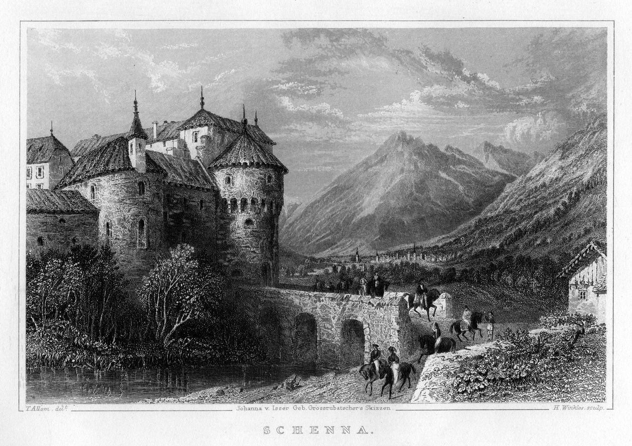 Schenna, 1800-tallet av H. Winkles