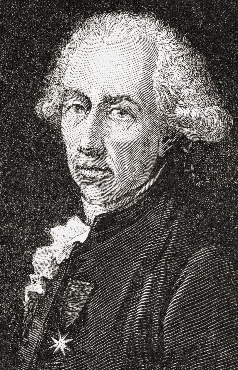 Francois Alexandre Frederic, Duc de la Rouchefoucauld-Liancourt, gravert av Pannemaker-Ligny, fra 