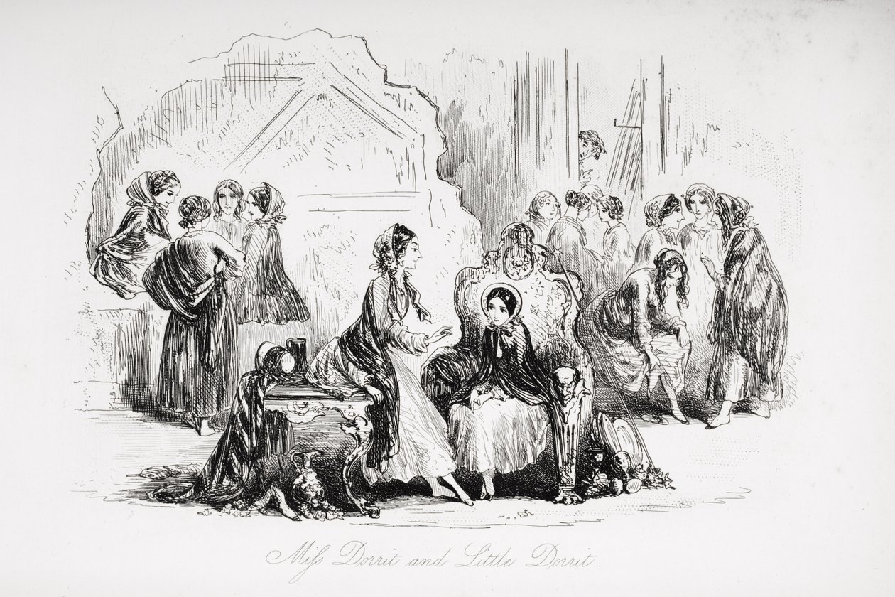 Frøken Dorrit og Lille Dorrit, illustrasjon fra 